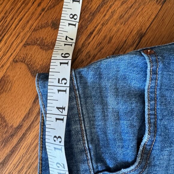 J.Crew Womens Skirt L Blue Denim Button-Front Cotton Blend Casual - Picture 6 of 6